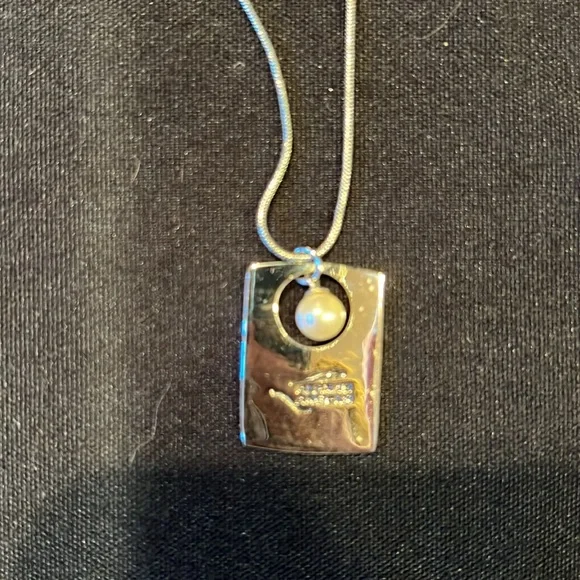 Alexa’s Angels Silver with Pearl Live Love Laugh Necklace 8 1/2 “ - Picture 3 of 4